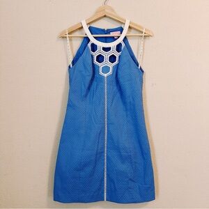 Lilly Pulitzer Blue and White Mini Dress
